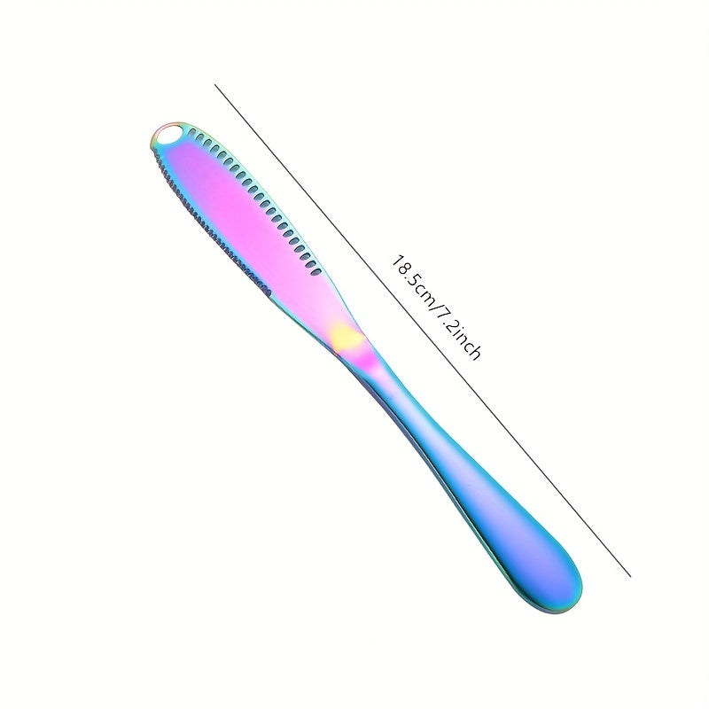 Stainless Steel Butter Spreader 3-in-1 Kitchen Gadget Multi-Color