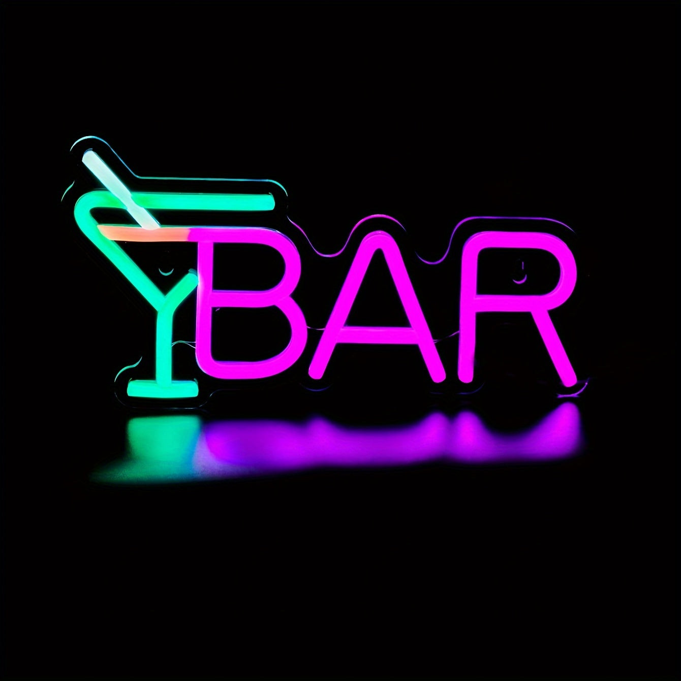 USB-Powered LED Neon Light Bar for Room Decor and Wall Art