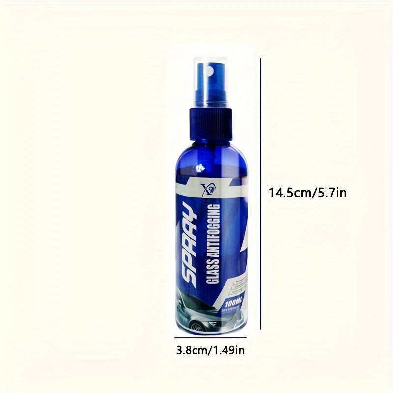 Universal Anti-Fog Glass Cleaner Spray for Cars, Helmets & Home