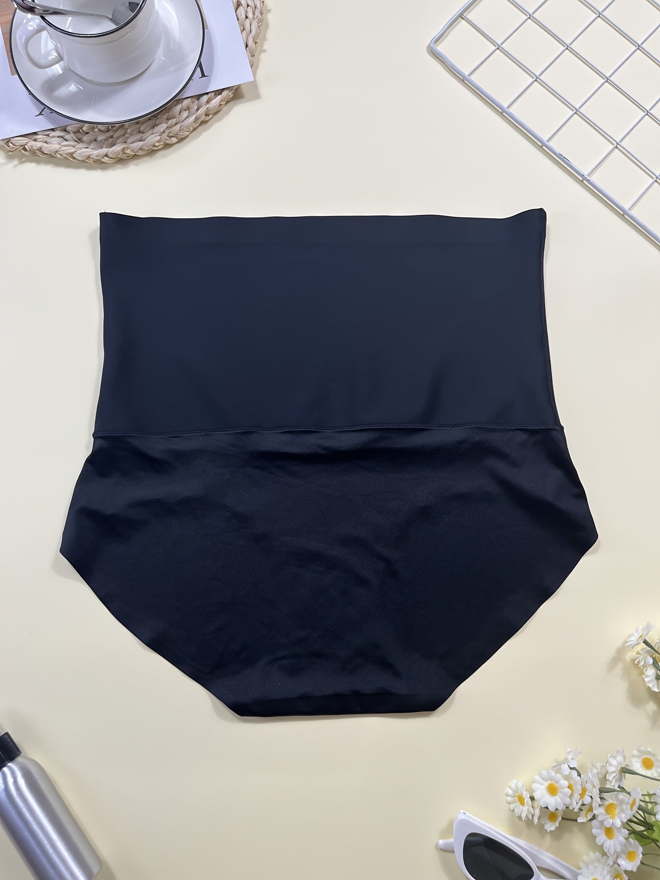 Women's Plus Size Seamless High-Waist Shapewear Tummy Control Panties 2-Pack