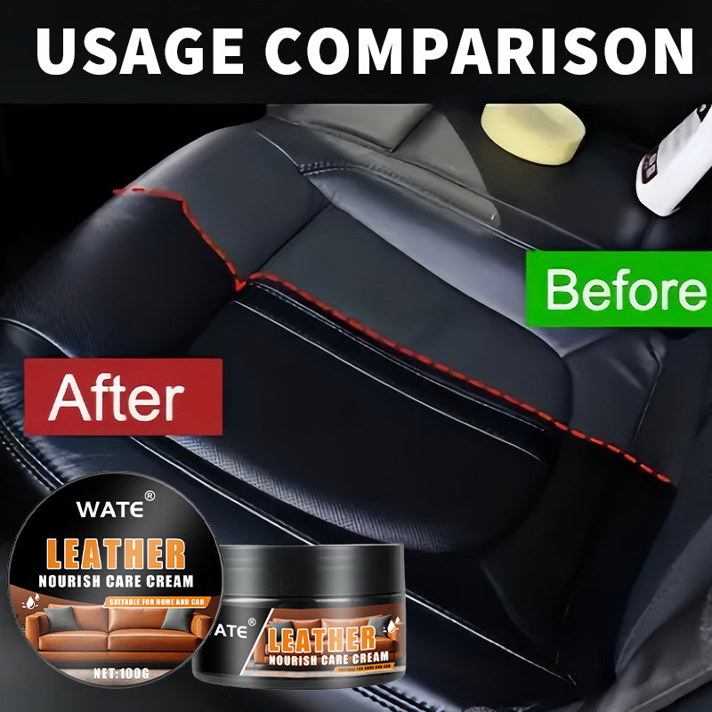 Restauradores de interiores de coche de cuero y zapatos, crema para aclarar plásticos y cuero