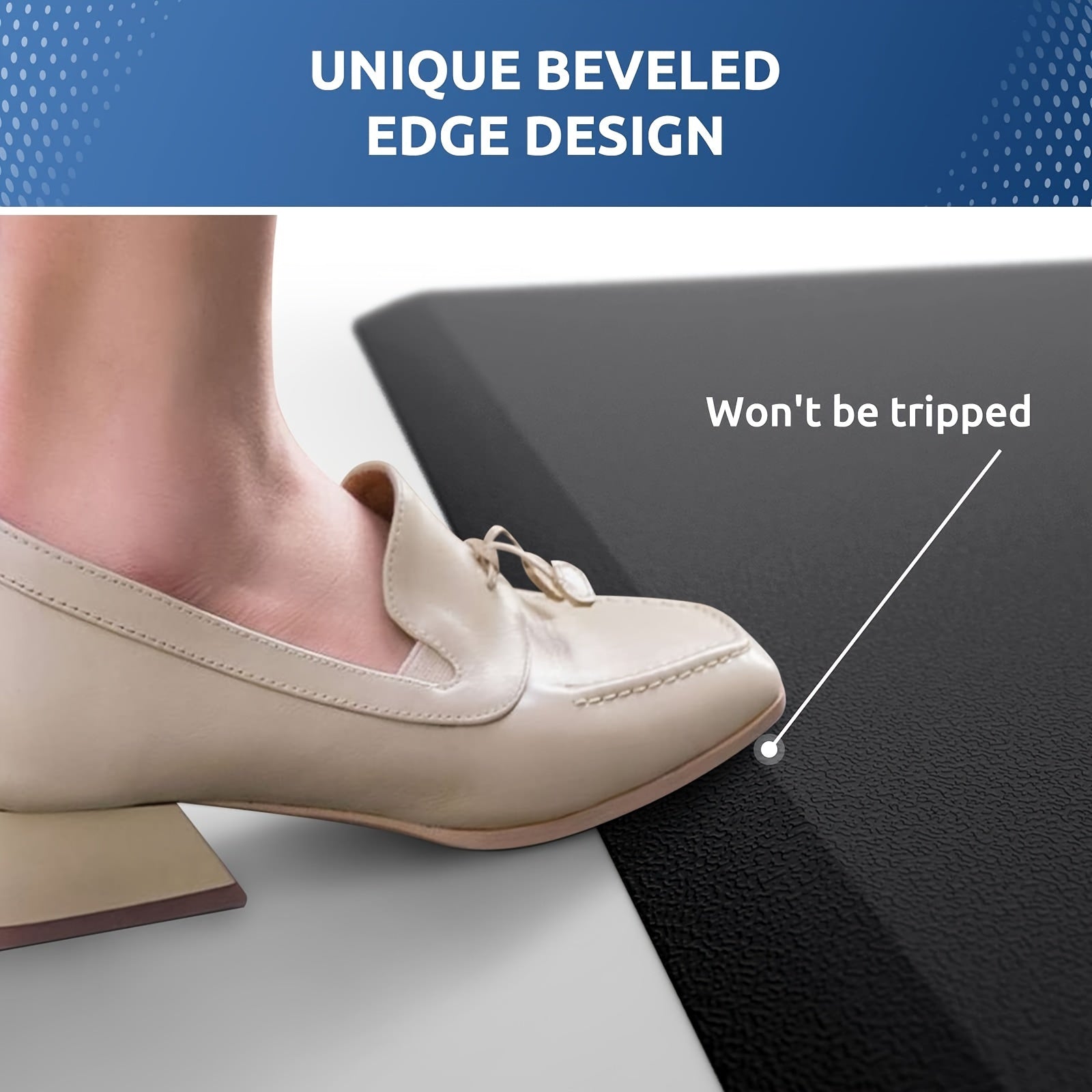 Comfortable Kitchen Mat Non-Slip Washable for Standing Desks and Bathroom