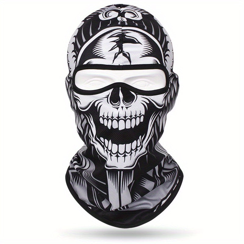 Full Face 3D Anime Skull Balaclava Ski Mask for Men and Women for Cycling Skiing and Outdoor Sports
