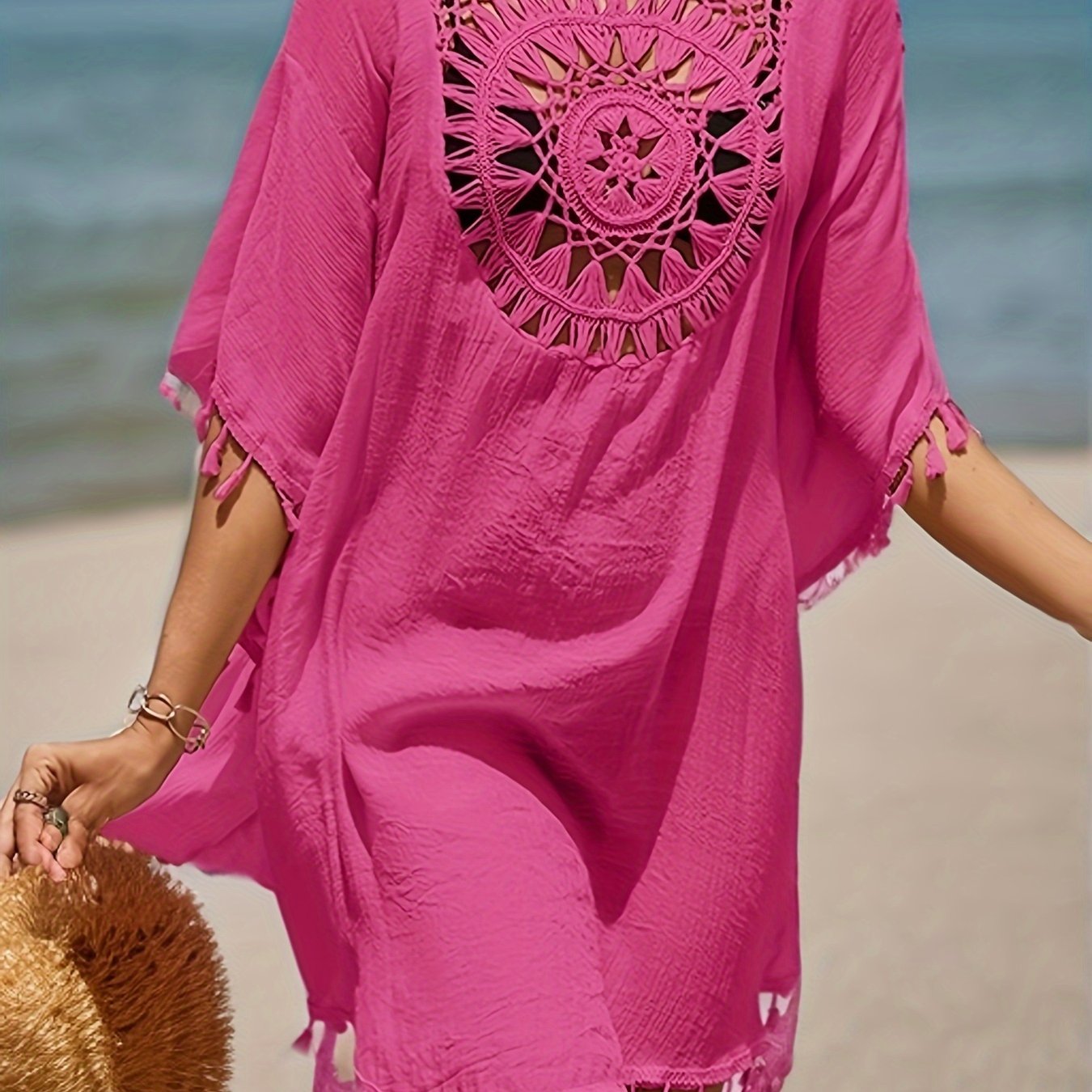 Women's Tassel Cover Up Dress for Swimwear Festival Carnival Beachwear