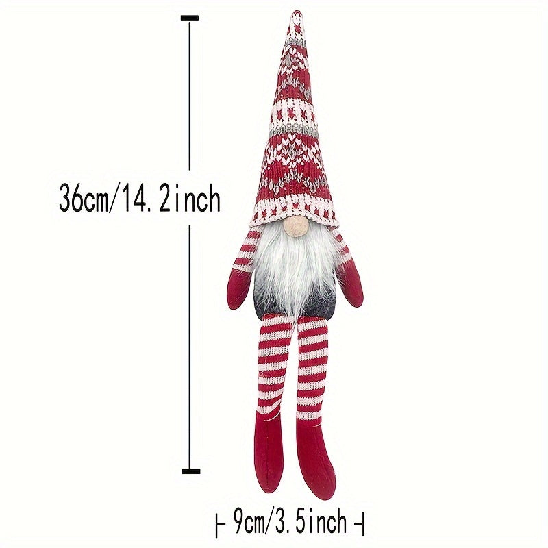 Christmas Faceless Old Man Decoration 36.07x8.89 cm Holiday Home Decor