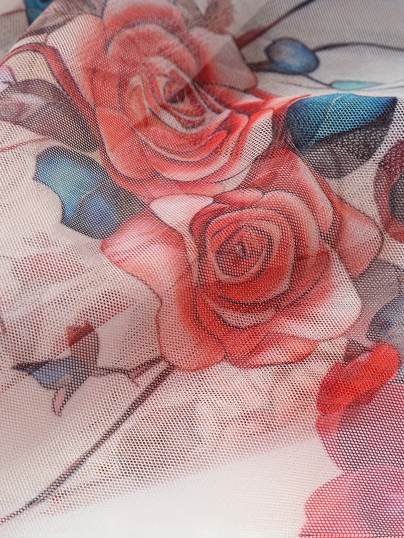 Plus Size Women's Floral Tulle Overlay A-Line Maxi Skirt Black White Elegant