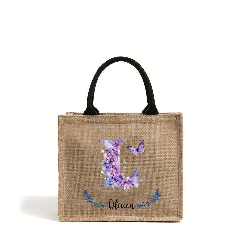 Personalized Bridesmaid Tote Bag for Weddings and Parties Lightweight Polyester Handbag