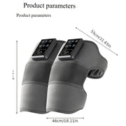 Almohadilla de masaje eléctrica con calor de moxibresión y intensidad ajustable para hombro, codo y rodilla
