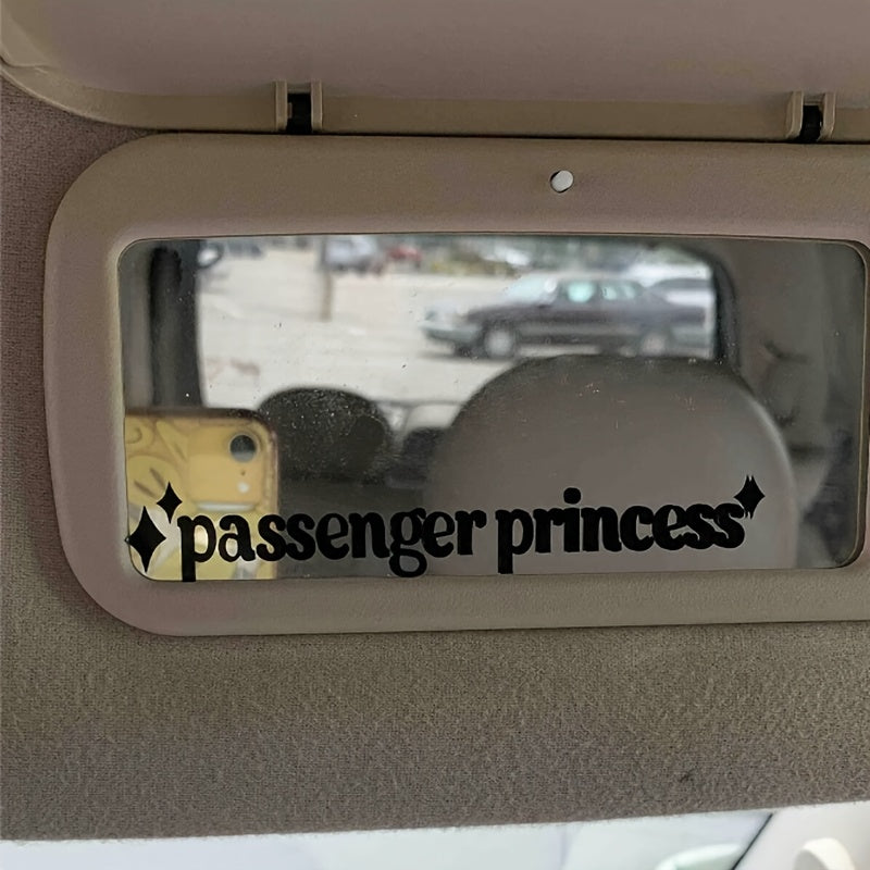 Passenger Car Mirror Decal PVC Universal Decorative Interior Accessory