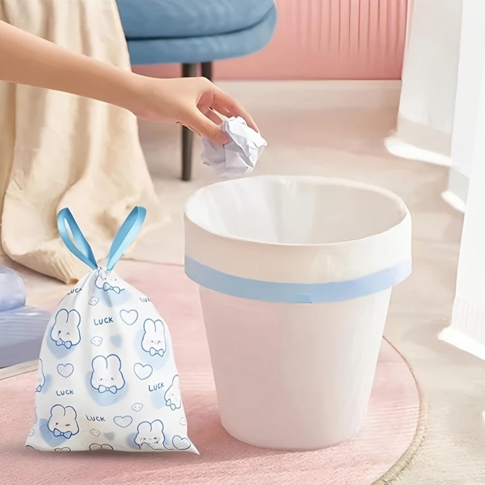 Multfilm chizilgan chiziqli axlat sumkalar 44.96x29.97cm, Uy, oshxona, hammom uchun plastik chiqindi sumkalar