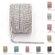 10 Yards Glitter Crystal Rhinestone Chain for Sewing and DIY Jewelry Making