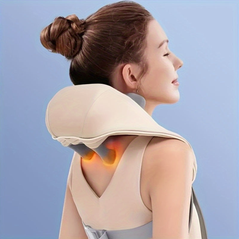 6D Deep Kneading Heating Massage Device for Neck Back Shoulders and Waist