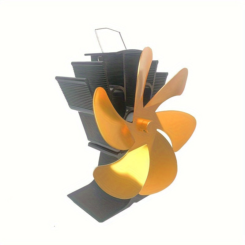 Big Fireplace Fan 6-Blade Heat Powered Stove Fan for Efficient Heating
