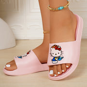 Women's Summer Pink EVA Slip-On Sandals with Thick Sole