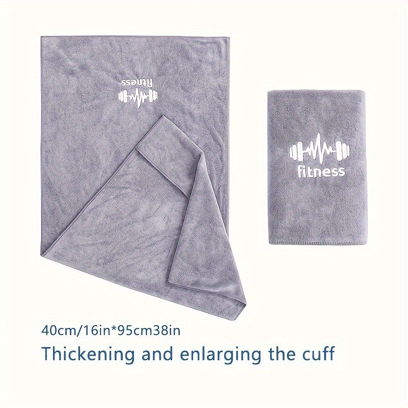 Absorbent Quick-Dry Sports Towel with Sleeve Cover for Fitness Running Outdoor Activities 40x96cm