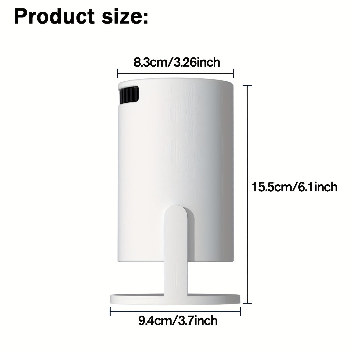 Mini Portable HD Projector 1080P with 180° Rotation for Home Theater