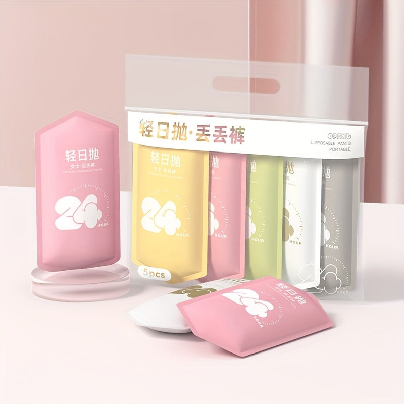 Women's Disposable Underwear Breathable Postpartum Travel Pack of 5