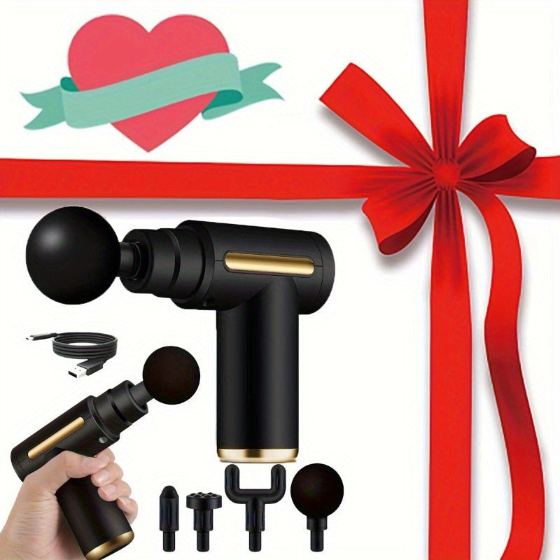 Portable Electric Massage Gun for Full Body Muscle Relaxation Rechargeable Lithium Battery