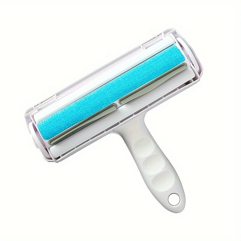Pet Hair Remover Lint Roller with Self-Cleaning Base for Furniture and Car Seats