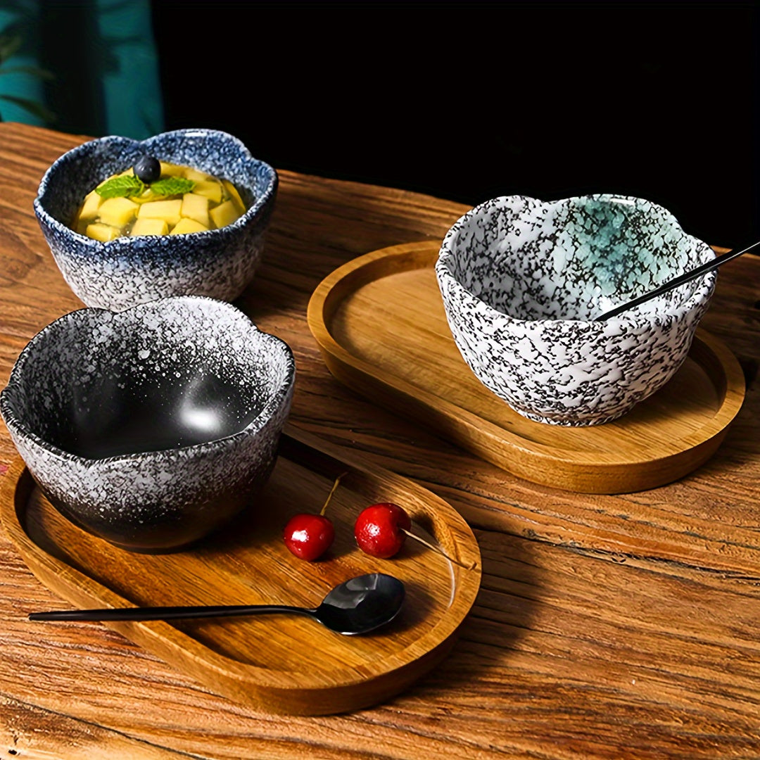 Bambuk yog'ochdan yasalgan xizmat qilish taxtasi nonushta, choy, atıştırmalıklar va mevalar uchun