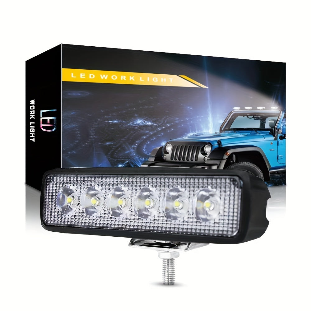 Luces LED universales para coche 1/2 piezas, súper brillantes, cubierta negra, fuera de carretera, SUV, camión