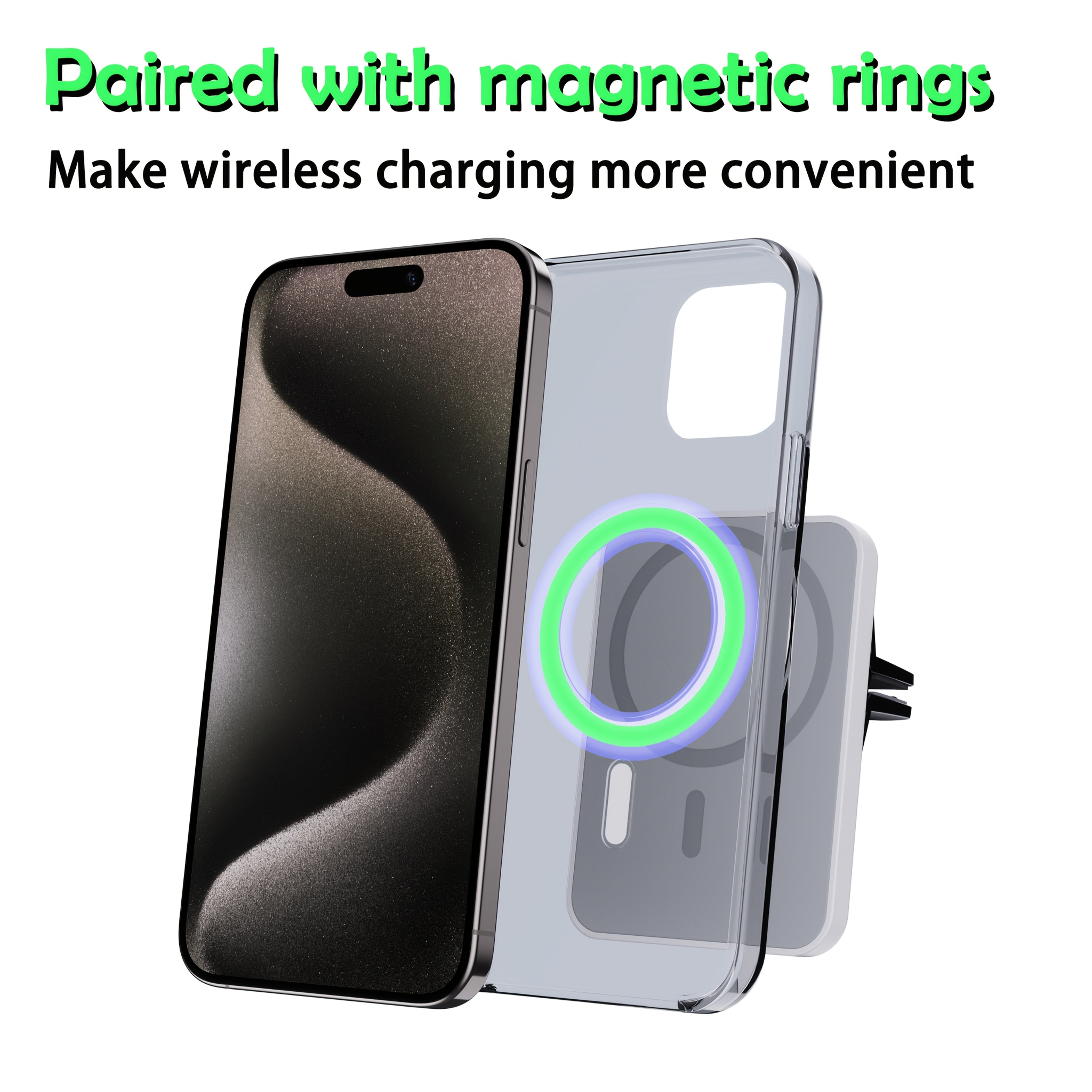 Wireless Car Charger 15W Fast Charging USB Wireless Charging Mount