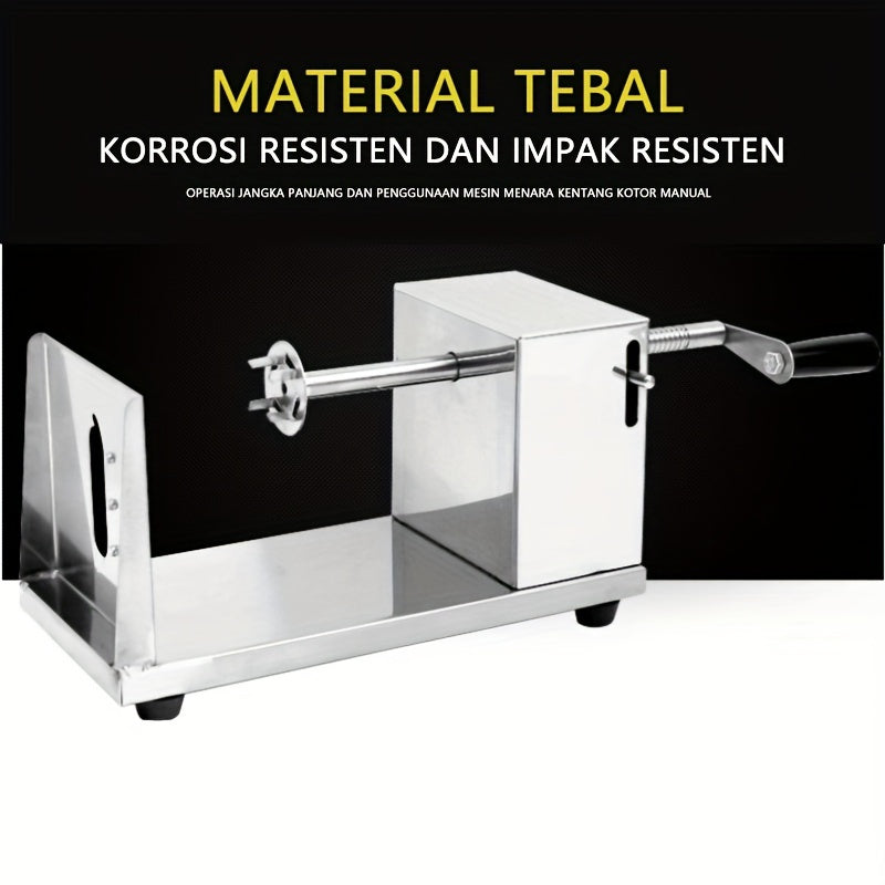 Tornado Potato Tower Machine Set with Spare Blades and Puncher for Snack Making