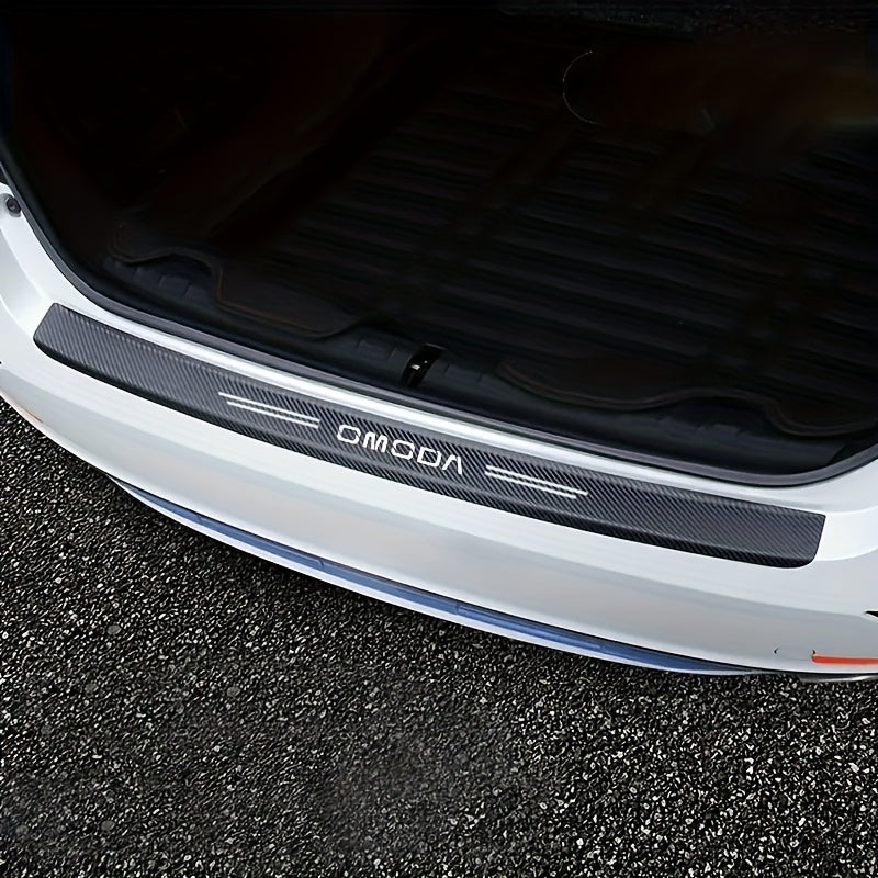 Car Trunk Impact Protection Sticker Carbon Fiber Scratch-Resistant Auto Accessory