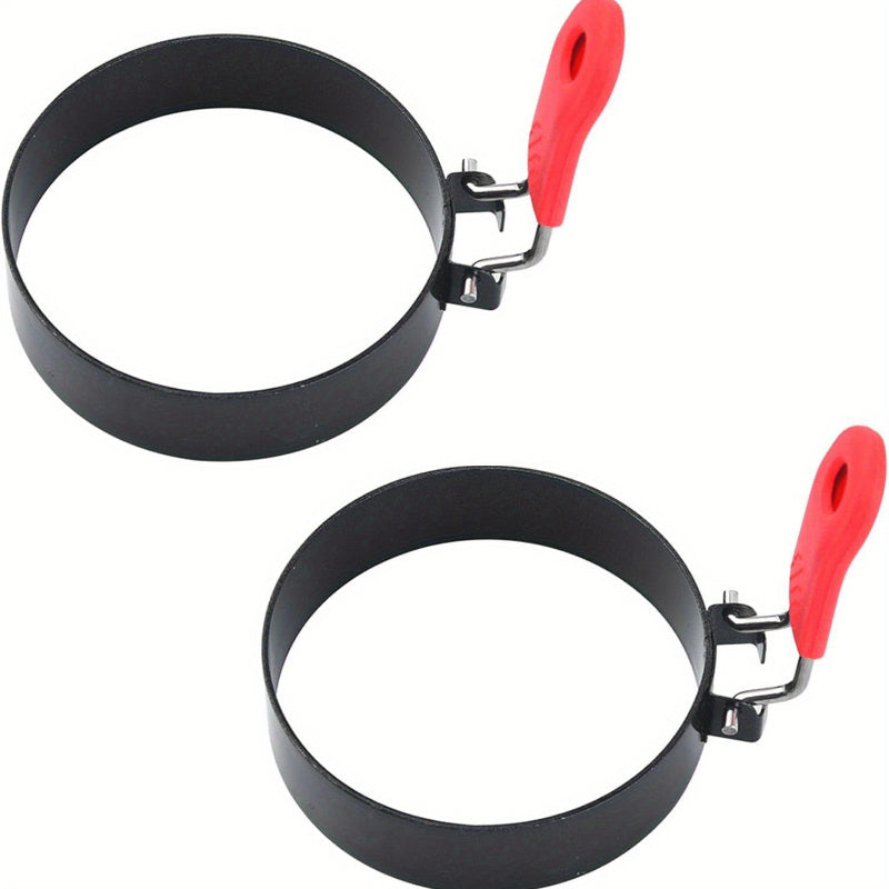 3.5-Inch Egg Molds with Silicone Grips for Waffles Pancakes and Breakfast