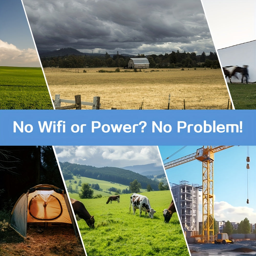 Wireless Cellular Security Camera with Solar Power 3G/4G LTE Night Vision Motion Detection