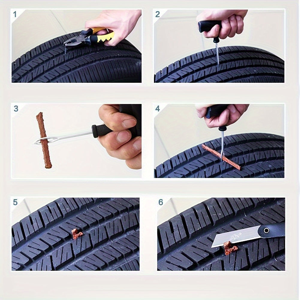6pcs Tire Repair Kit Emergency Car Motorcycle Tire Repair Tool Set