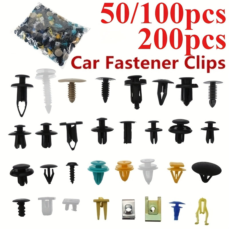 Universal plastik avtomobil kliplar uchun fender, bump, eshik, ichki panel to'plami