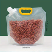 Bolsa de almacenamiento de grano transparente y reforzada a prueba de humedad
