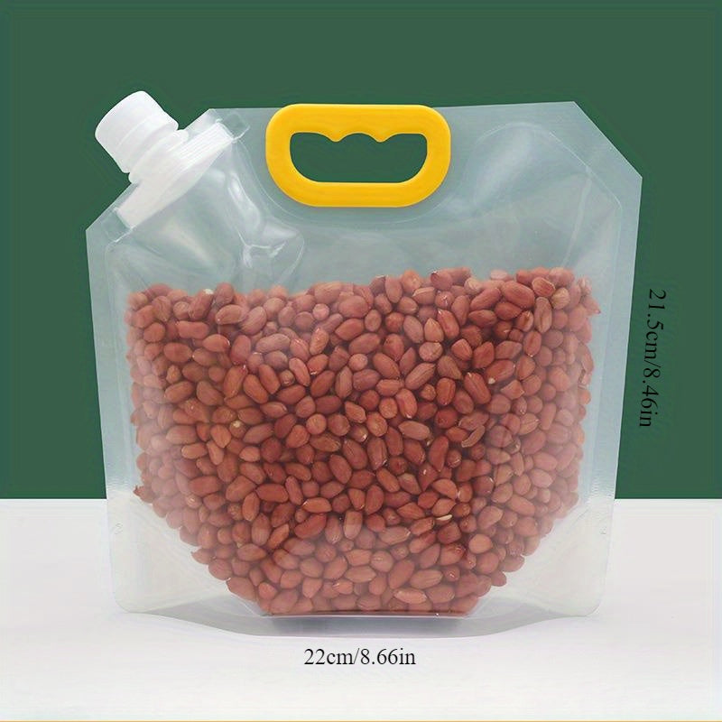 Bolsa de almacenamiento de grano transparente y reforzada a prueba de humedad