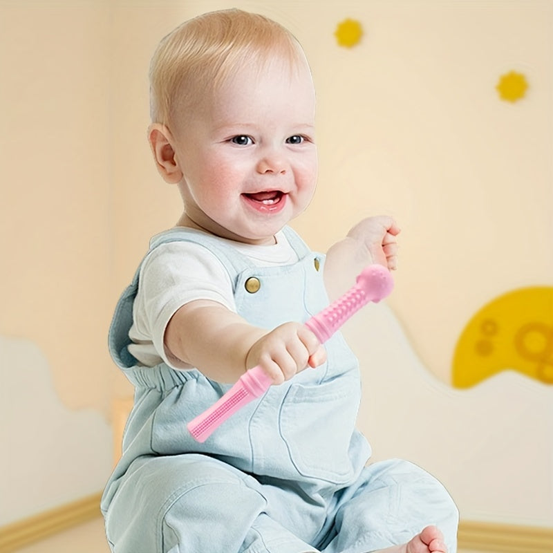 Hollow Silicone Baby Teething Tubes Toys for Infants 6-12 Months Pack of 1-5