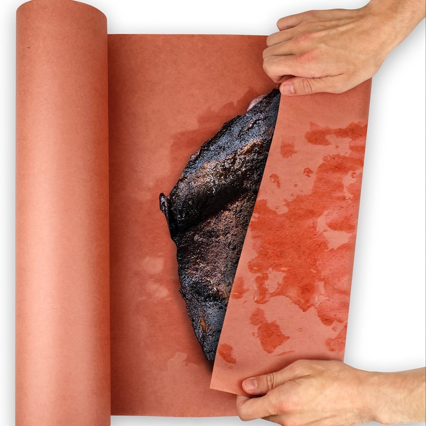 Pink Butcher Paper Roll 45.72cmx170' Food Safe for Smoking Grilling Baking