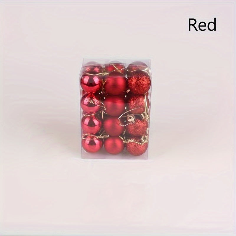 24 decoraciones de bolas de Navidad para centros comerciales, hoteles, KTV, bodas y fiestas navideñas