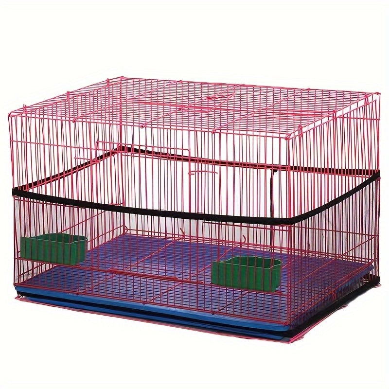 Stretchable Bird Cage Seed Catcher Mesh Skirt Prevents Mess for Parrots