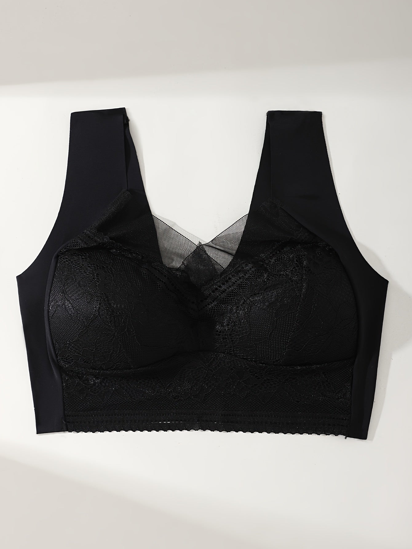 6 ta ayollar uchun nafis dantel push-up brasslar to'plami, to'liq qoplama va simsiz, mashinada yuvish mumkin