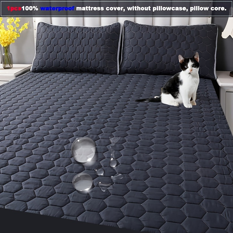 Suv o'tkazmaydigan, uch qavatli nafas oladigan, siljishsiz, teskari yostiq qoplamasi bilan yotish uchun matras qoplamasi