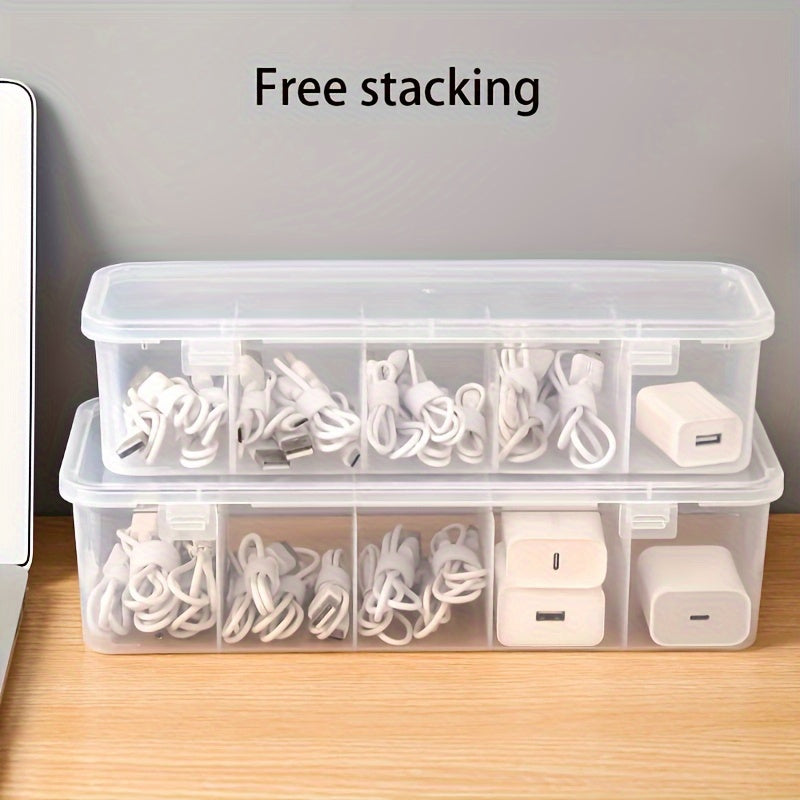 Multi-Functional Plastic Cable Organizer Box for Home and Office