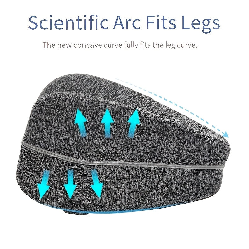 Almohada de espuma viscoelástica para piernas para durmientes de lado, soporte de rodillas, alivio del dolor por ciática