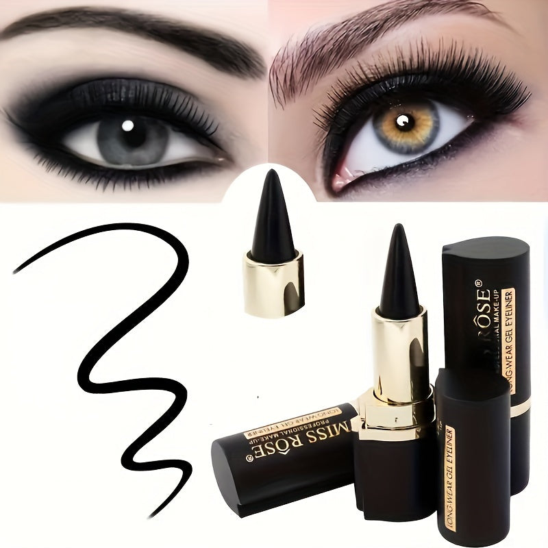 Women's Waterproof Eyeliner Cream Long-Wear Black Eye Liner Pen