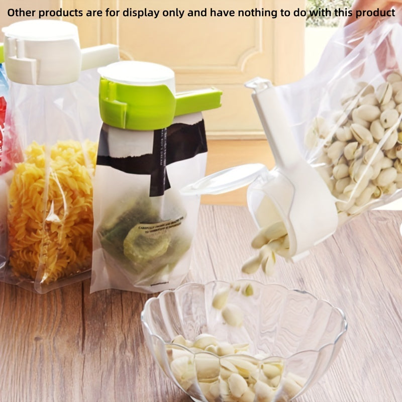 Multi-Purpose Food Sealing Clip with Pour Spout for Snacks and Storage