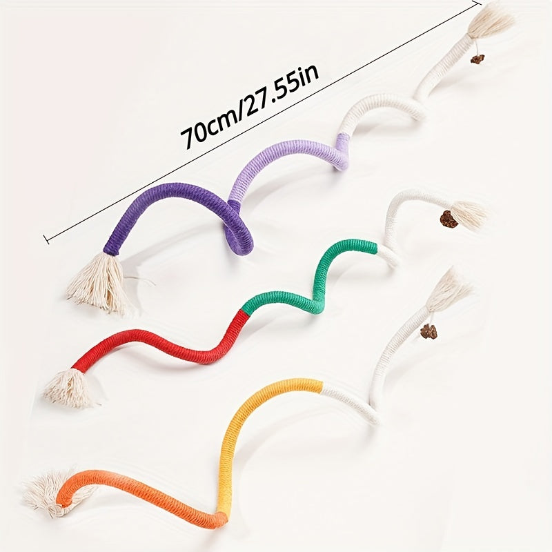 Durable Cat Toy Rope for Indoor Cats Teeth Grinding Oral Cleaning