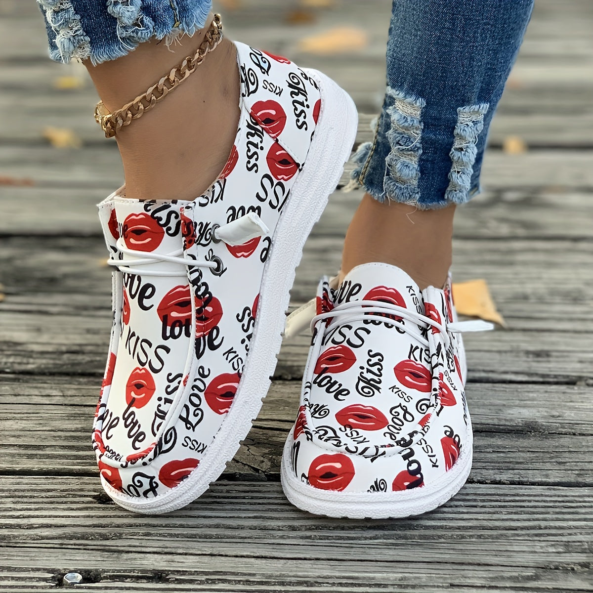 Women's Casual Flat Bottom Sports Shoes Black Comfortable Sneakers