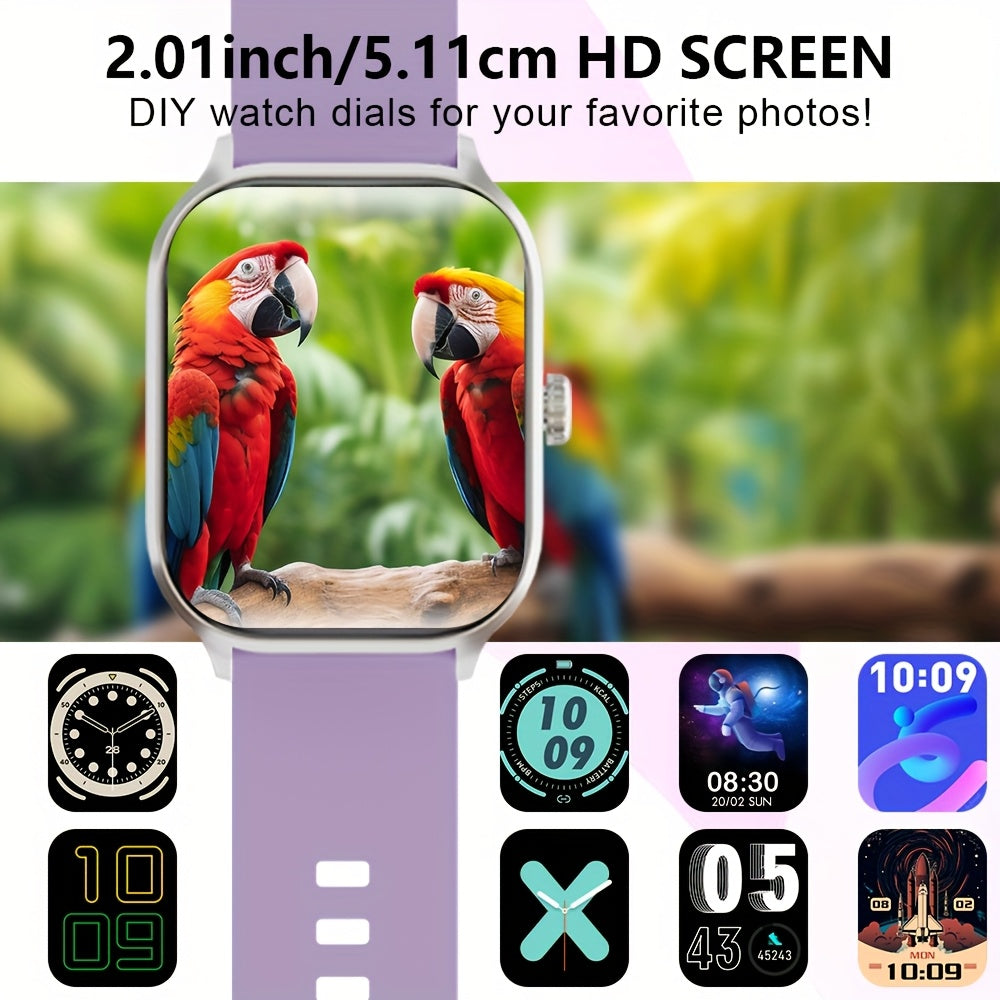 Smartwatch for Men and Women 5.11cm Touch Screen Fitness Tracker 100+ Sports Modes Wireless 5.3 Call and Text Alerts Compatible with Android and iPhone