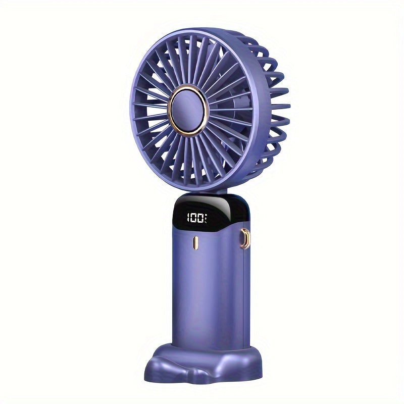 Portable Handheld Fan with Aromatherapy Large Wind Quiet Electric for Outdoor Use