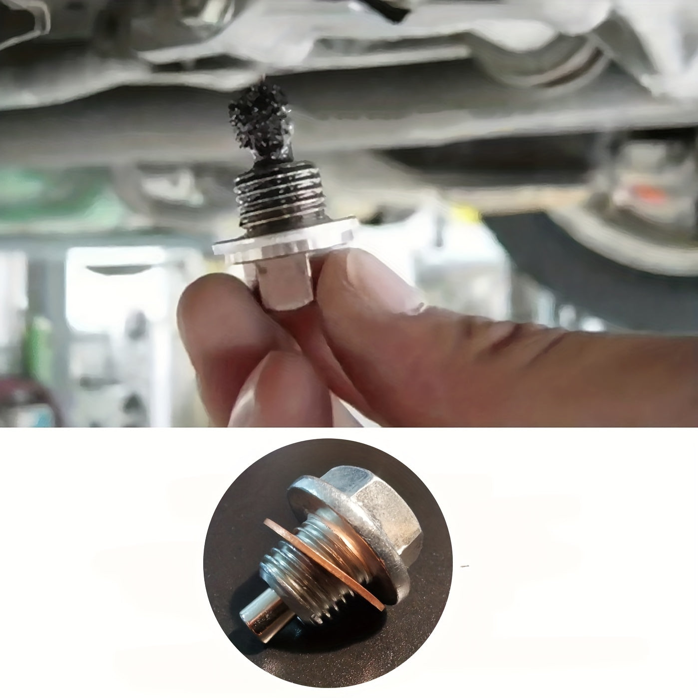 Tapón de drenaje de aceite de motor magnético 14x1.5mm con junta para coches