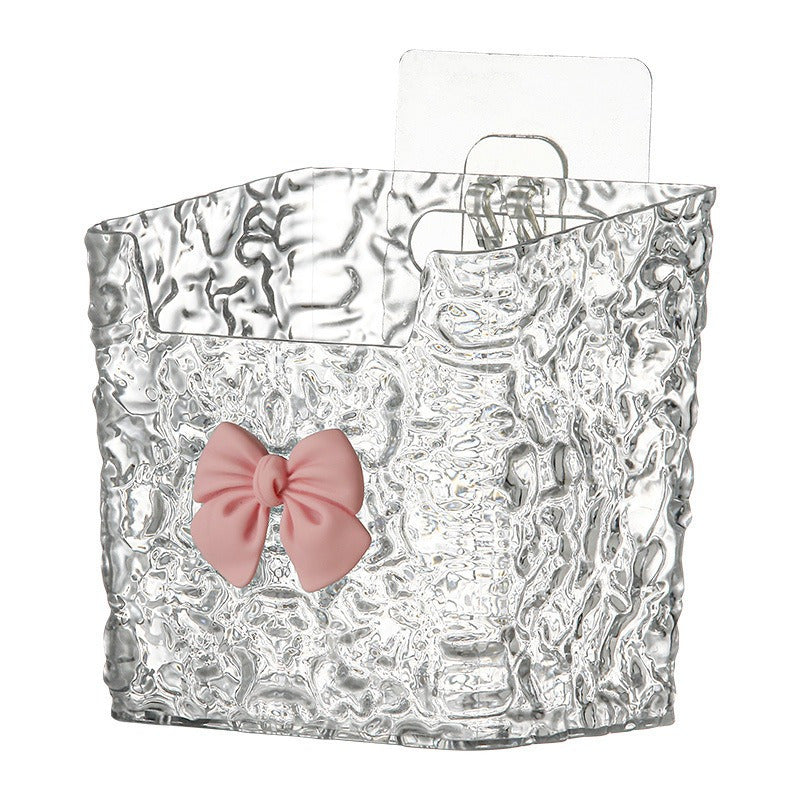 Plastic Bathroom Shelves with Adhesive Backing for Toiletries and Tissues